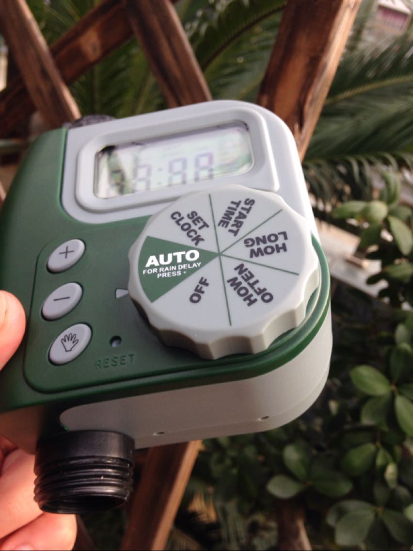 Smart LCD Automatic Garden Irrigation Timer | Rechargeable | 1–300 Min | 6hr–7 Day Cycle | Solenoid Valve | Hose Connector | AU, EU & US Plug