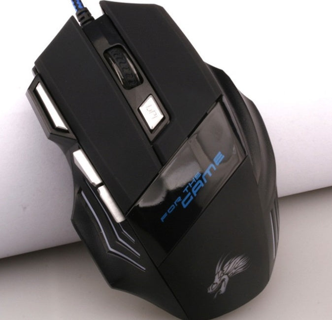 Professional Wired Gaming Mouse | 5500 DPI | 7 Buttons | 7-Colour RGB | Optical | USB | Black