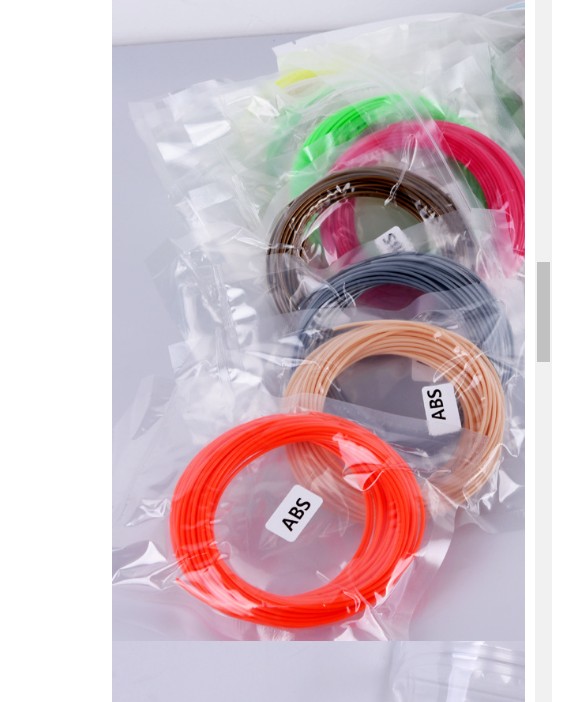 3D Printing Pen Filament Refills | ABS & PLA, 1.75mm | 5, 10 & 20 Color Packs | 50m, 100m & 200m