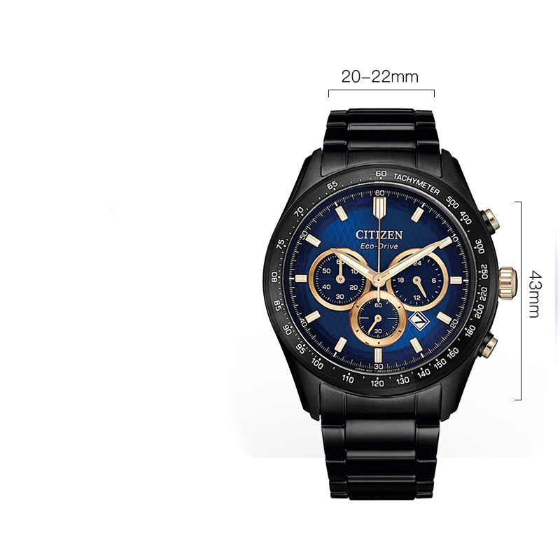 Eco-Drive Men's Solar Sport Watch | Quartz Movement & Stainless Steel Strap