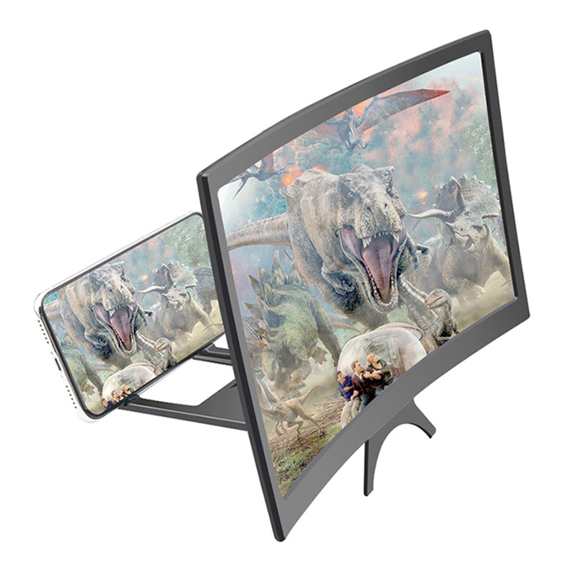 Phone Screen Magnifier & Amplifier | 9" & 12" Curved HD Lens | Foldable Stand | No Electricity Needed