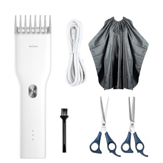 Cordless Rechargeable Hair Clipper | 5W | 5V | 90-Min Charge | 164×43mm | Adult & Children | Not Waterproof | Black & White
