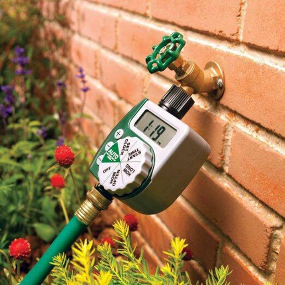 Smart LCD Automatic Garden Irrigation Timer | Rechargeable | 1–300 Min | 6hr–7 Day Cycle | Solenoid Valve | Hose Connector | AU, EU & US Plug
