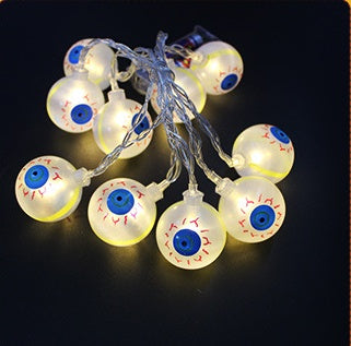 Halloween LED String Lights | 1.2M | 10 LEDs | Battery Powered | Waterproof | White, Warm White & 4 Colours | 9 Pendant Designs | Indoor & Outdoor