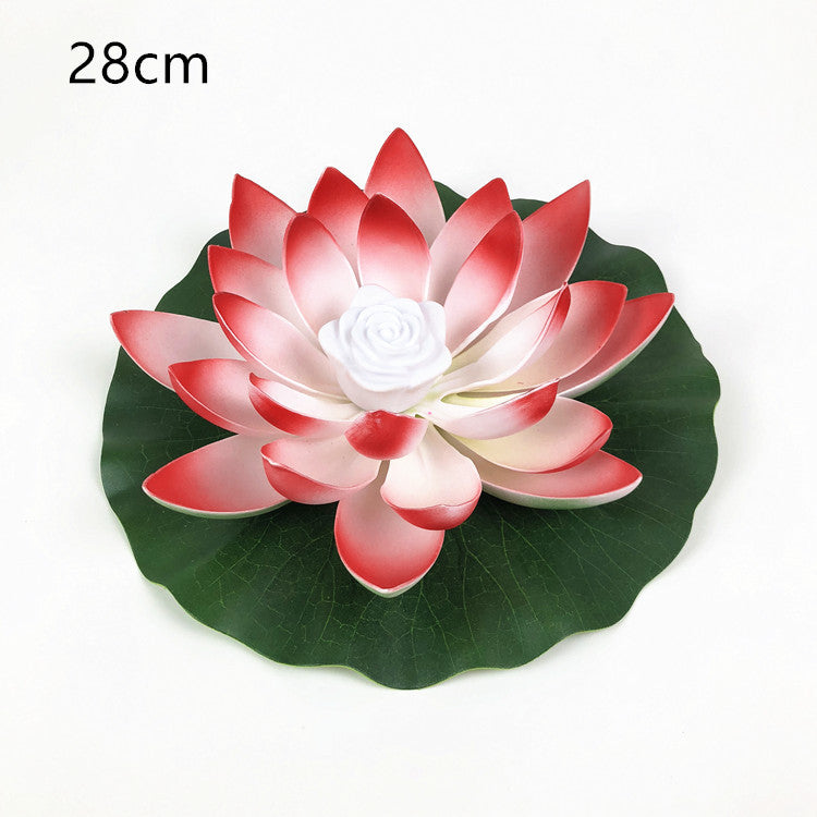 LED Lotus Flower Floating Lamp | EVA Foam | LED Light | 18cm & 28cm | Blue, Green, Red, White, Yellow & Gradient | Pool, Pond, Bath & Home Decor | Floating Water Light