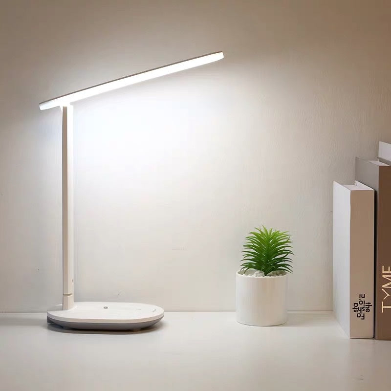 LED Touch Table Lamp | Built-in Rechargeable Battery, Touch Switch | Modern Minimalist Design | White