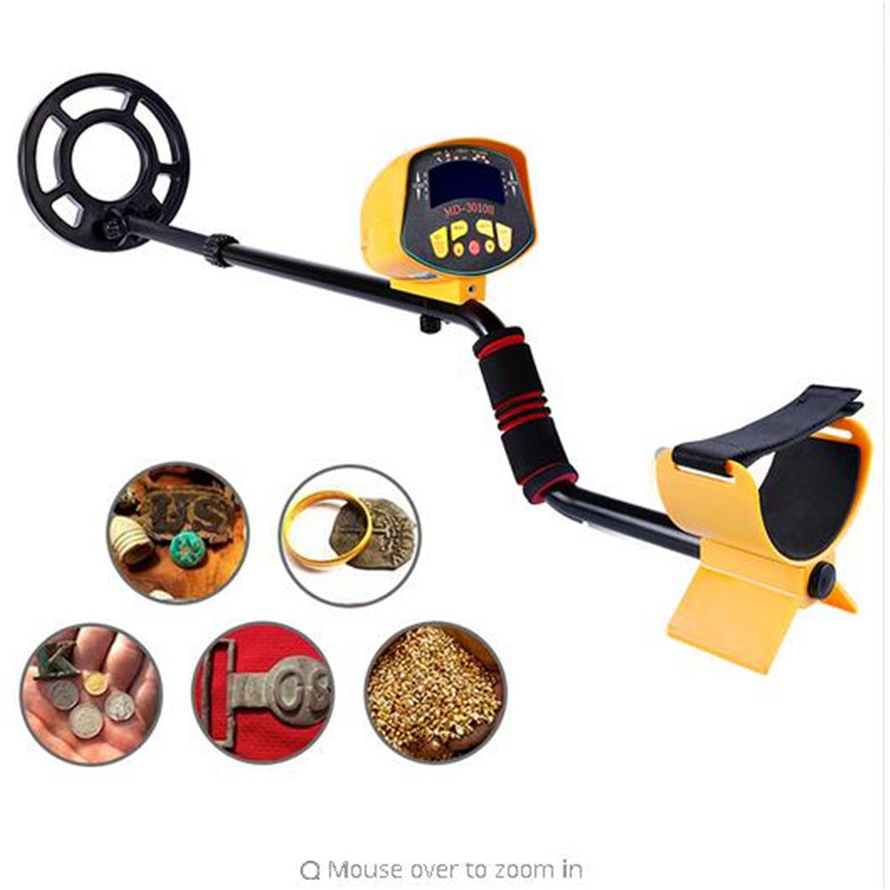 MD-3010II Metal Detector | 1-1.5m Detection Depth, 7.5KHz, 6×AA Battery, Gold & Treasure Hunting