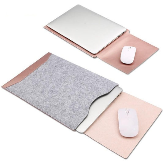 Minimalist Laptop Sleeve with Built-In Mousepad | Ultra-Slim 0.5cm | 11.6" 12" 13.3" 15.4" | MacBook & Laptop