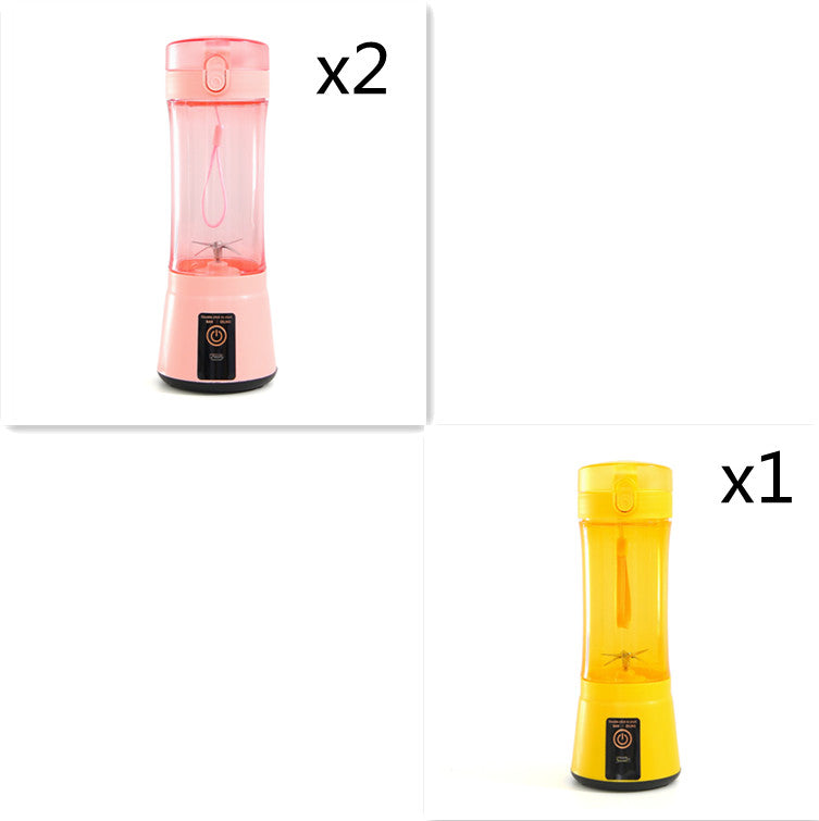 380ml USB Rechargeable Portable Personal Blender | 2000mAh, Food-Grade PC, Dual Safety Protection, Blue, Green, Pink & Yellow