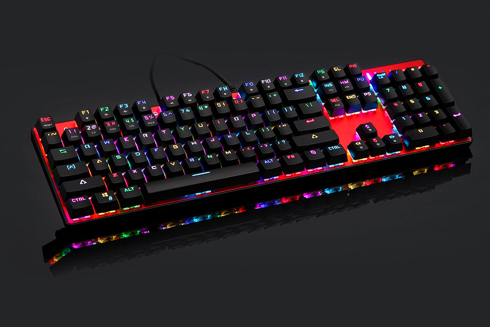 LEOPARD RGB Mechanical Keyboard | CK104 & CK61 | Blue & Red Switch | English & Russian Layout | 14 Lighting Modes
