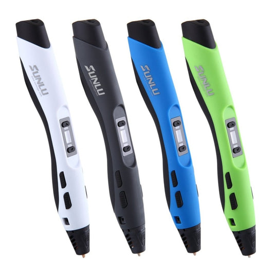 3D Printing Pen | 3D Drawing & Graffiti | EU, UK & USA Plug | 18cm | Black, Blue, Green & White