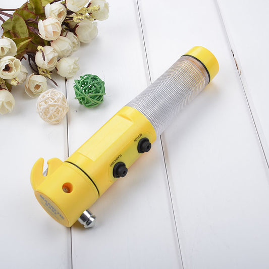 4-in-1 Car Emergency Safety Tool | LED Torch | Magnetic Beacon | Seatbelt Cutter | Window Hammer | Waterproof
