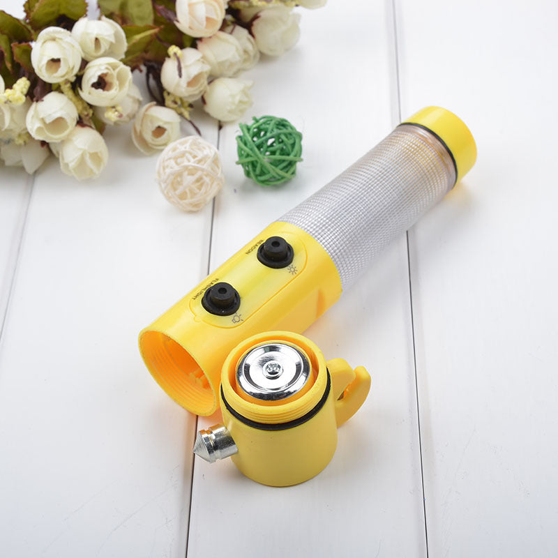 4-in-1 Car Emergency Safety Tool | LED Torch | Magnetic Beacon | Seatbelt Cutter | Window Hammer | Waterproof