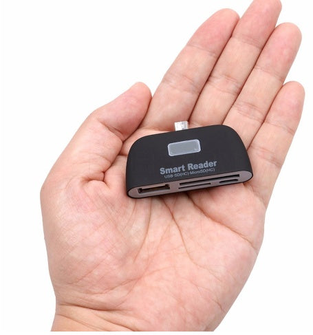 USB-C OTG Card Reader | TF SD Card | MacBook Android Tablet Phone | Plug & Play | Compact
