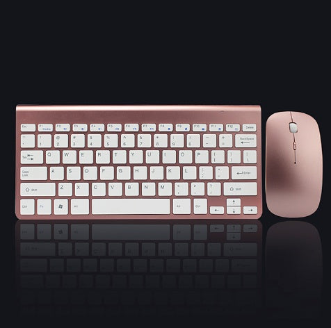 Wireless Keyboard & Mouse Combo | 2.4GHz | 78 Keys | Scissor Switches | Shared USB Receiver | 10m | Multimedia Hotkeys | Gold, Silver & Rose Gold