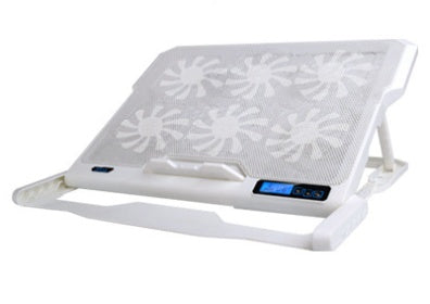 Laptop Cooling Pad | Metal Mesh | LCD Display | 6-Speed Control | Adjustable Stand | Air Cooling | 375×285mm | Normal, Luxury & Flagship