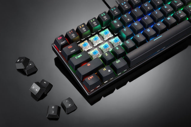 LEOPARD RGB Mechanical Keyboard | CK104 & CK61 | Blue & Red Switch | English & Russian Layout | 14 Lighting Modes