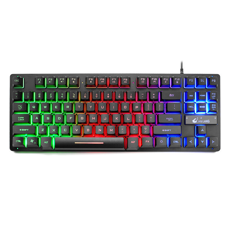 87-Key USB Gaming Mechanical Keyboard | TKL Tenkeyless | 36.5×13.5×3cm | 1.5m Cable | Universal | Game & Office