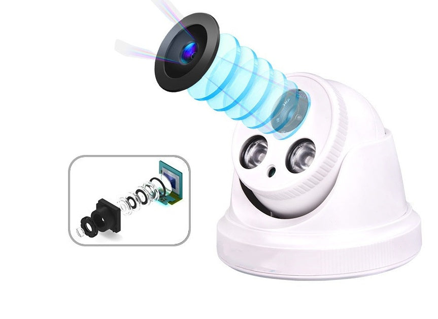 BST-103P Dome CCTV Surveillance Camera | 1200TVL, Night Vision, BNC | Indoor | 2.8mm–8mm Lens