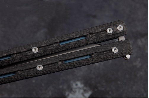 Butterfly Training Knife | 14C28N Blade, G10+TC4 Handle, 58HRC, Stonewash, Bushing System, 5 Styles