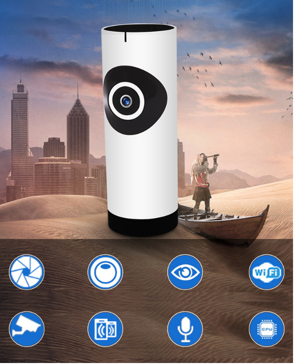 WiFi IP Camera & Baby Monitor | 720P Wireless | Panoramic Wide-Angle | Cloud & SD Storage | EU/UA/US