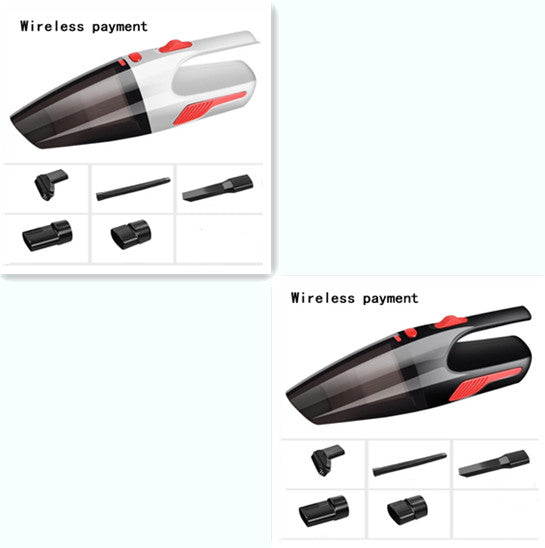 120W Handheld Car Vacuum Cleaner | DC12V | Wet & Dry | Multi-Filter | 30×5.5×8.5cm | Wired & Wireless | Black & White | Car, Home & Office Cleaning