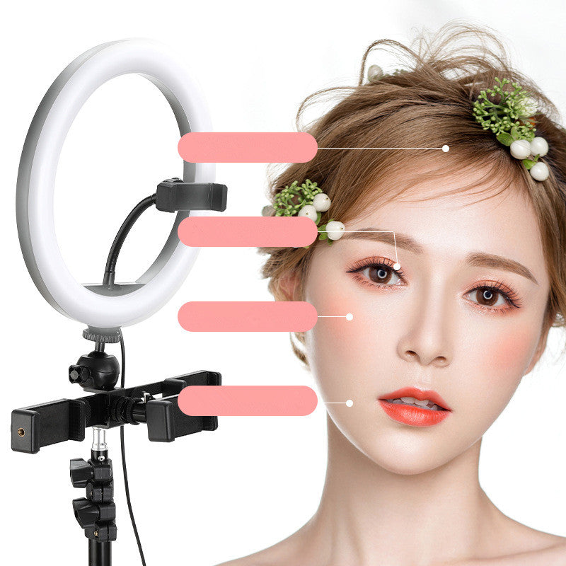 10-Inch Ring Light with 19cm Metal Bracket | Live Fill Light | Rotatable | Smartphone Compatible | Selfie & Streaming
