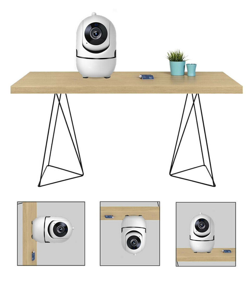 1080P PTZ WiFi Indoor Security Camera | 355° Pan 90° Tilt | Night Vision 30m | Two-Way Audio | Motion Alert | 64GB SD | 2.4GHz | White | AU/EU/UK/US