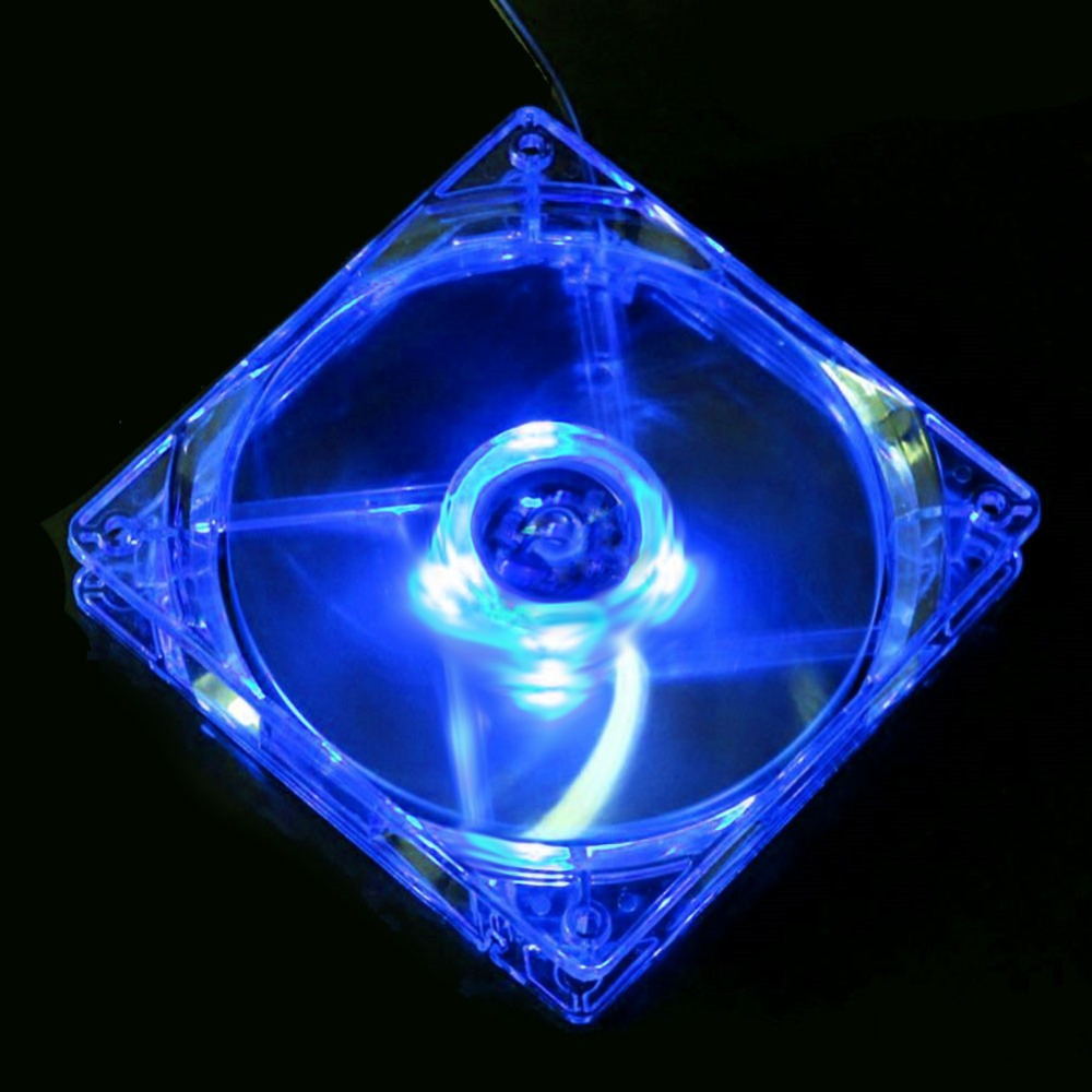120mm PC Case Cooling Fan | 12V, 1100 RPM, 22 dB | LED Colors | Oil Bearing | 30,000hr Lifespan