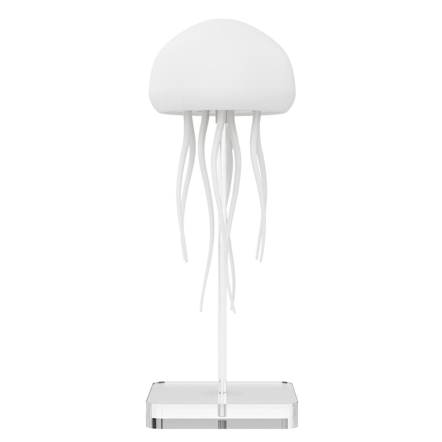 Voice-Control Jellyfish Mood Lamp | 17 RGB | 12 LED | 1000mAh | Type-C | 85×166mm | 9 Tentacles | Touch & Voice | Hanging & Base | Bedroom, Desk & Kids Night Light