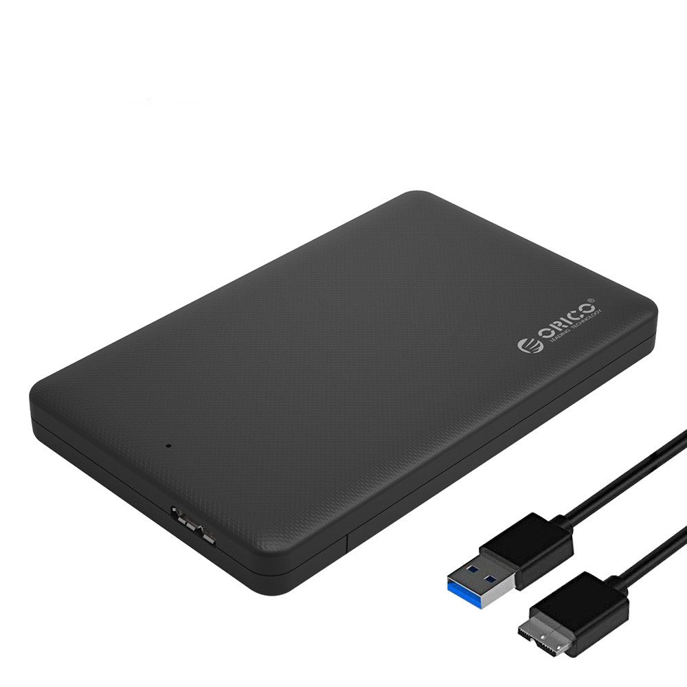 ORICO 2577U3 USB 3.0 Hard Drive Enclosure | 2.5" SATA SSD & HDD, Tool-Free, 2TB | Windows, Mac & Linux | Black