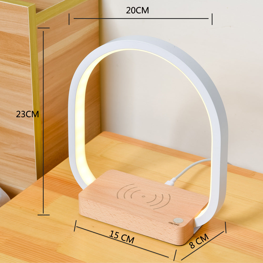 Wireless Charging Multifunctional Desk Lamp | Eye Protection | USB | Metal Shade | Bedside & Office | European Style