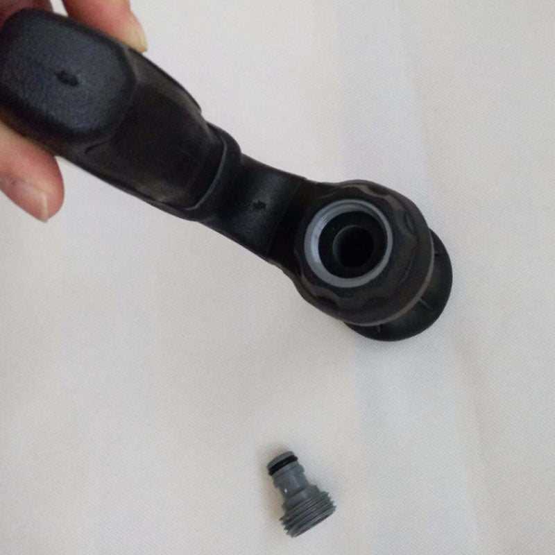 5-Setting Garden Hose Spray Nozzle | ABS + Aluminium Alloy | 23×6.5×11cm | Fits 5/8" Hose | Ergonomic Handle | Lawn, Garden & Car Washing | Black