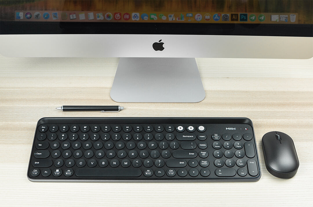 Bluetooth 4.0 & 2.4GHz Wireless Smart Keyboard | Aluminum Alloy | Windows, Mac, Android, iOS | 4 Colors