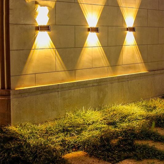 Solar Outdoor Wall Light | 18650 1500mAh | 5050 LED | 4 & 6 LED | Cool White, Warm White & Dual-Colour | ABS+PC | 5.5V 1.5W Solar Panel | Waterproof | Garden, Patio & Pathway