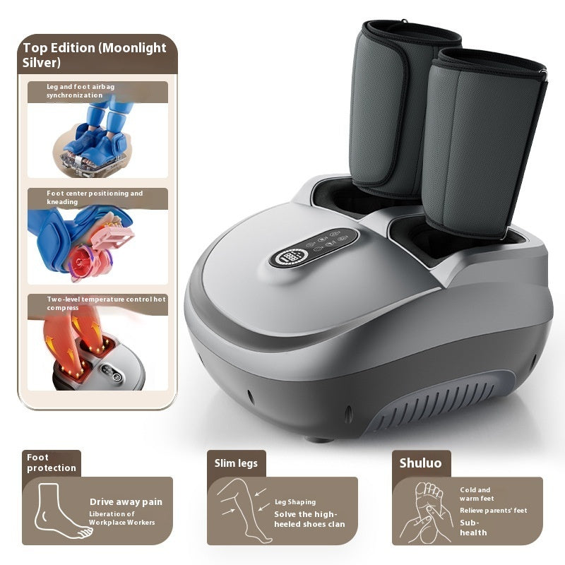 Intelligent Automatic Foot Massage Machine | Wireless Remote, Timer, 8 Colors, EU/UK/CN Plug