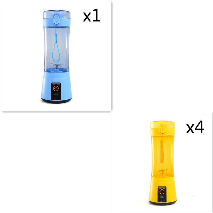 380ml USB Rechargeable Portable Personal Blender | 2000mAh, Food-Grade PC, Dual Safety Protection, Blue, Green, Pink & Yellow