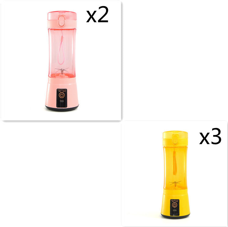 380ml USB Rechargeable Portable Personal Blender | 2000mAh, Food-Grade PC, Dual Safety Protection, Blue, Green, Pink & Yellow