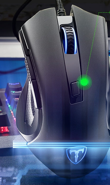 6-Button Wired USB Gaming Mouse | 8M Click Life | 130×85×45mm | Ergonomic | Black
