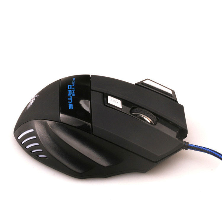 6-Button RGB Wired Gaming Mouse | 1000–5500 DPI | Nylon Braided Cable | Colour-Changing RGB | 145cm | Black | Tyrannosaurus Rex Edition