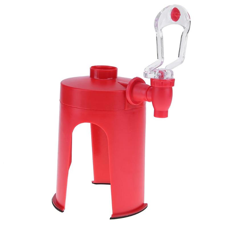 Automatic Inverted Bottle Drink Dispenser | ABS & TPR | 15cm | Hands-Free | Fits Most Bottles | No Mess | Home, Kitchen, Office & Party | Red | With & Without Gift Box