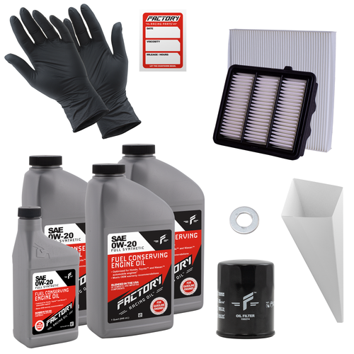 Factory Racing Parts 0W-20 Full Synthetic Oil Change Kit – Honda Accord 1.5L Turbo 2018-2022