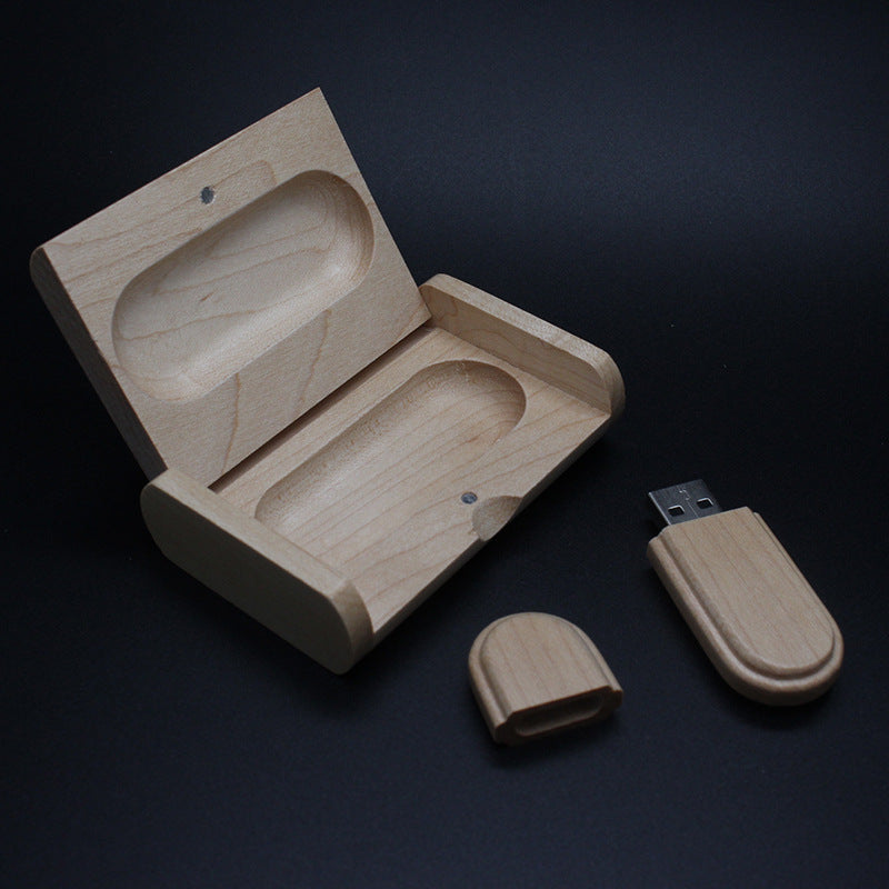 Wooden USB Flash Drive | Custom Logo Engraving | USB 2.0 | 1GB–64GB | Business Gift