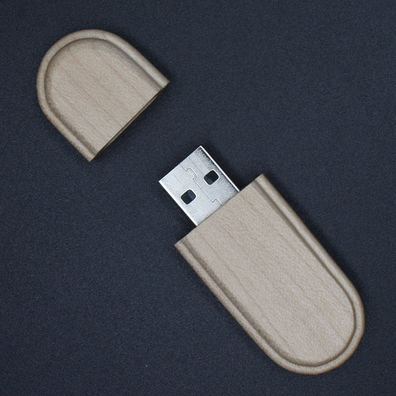 Wooden USB Flash Drive | Custom Logo Engraving | USB 2.0 | 1GB–64GB | Business Gift