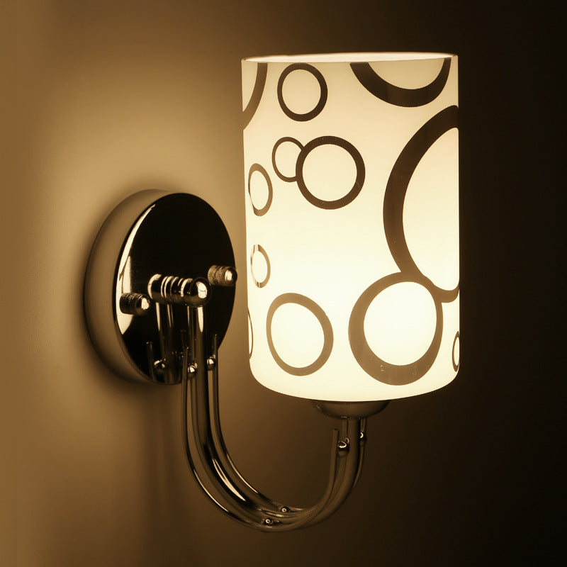 American Romantic Petal Acrylic E27 Wall Lamp | 85–265V | 32,000h LED | Button Switch | Modern Style | Single & Double Head | Home, Hotel & Staircase Lighting