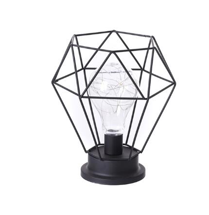 Wrought Iron Wine-Shaped Decorative Table Lamp | Copper Wire LED | Battery Powered | IP43 | 7 Styles | Home, Hotel & Restaurant