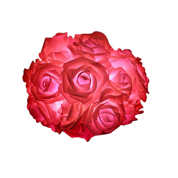 LED Rose Flower Fairy String Lights | Steady-On | Battery, USB & EU Plug | 1m, 1.5m, 2m & 10m | Colourful, Red, Warm White & White | Valentine's, Christmas & Party Decor