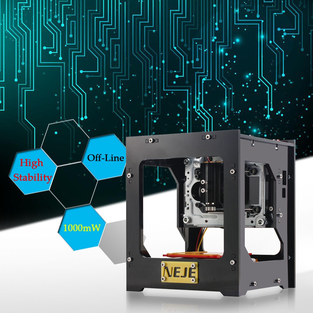 DIY Mini CNC Laser Engraving Machine | 500mW / 1000mW / 3000mW, 445nm, Wood, Leather & Bamboo