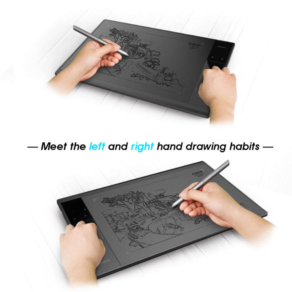 VEIKK A30 Graphics Drawing Tablet | 10×6" Active Area | 8192 Pressure Levels | Battery-Free Pen | Mac & Windows