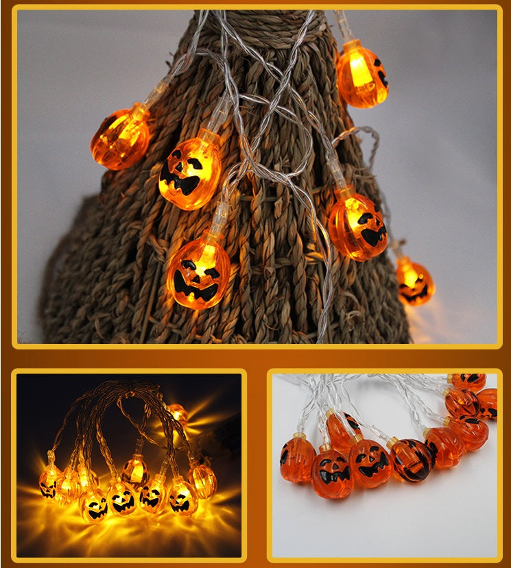 Halloween LED String Lights | 1.2M | 10 LEDs | Battery Powered | Waterproof | White, Warm White & 4 Colours | 9 Pendant Designs | Indoor & Outdoor